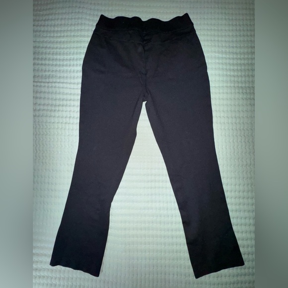 INC Brand Black pants, elastic waist, faux zipper pocket size 10 - Picture 1 of 11